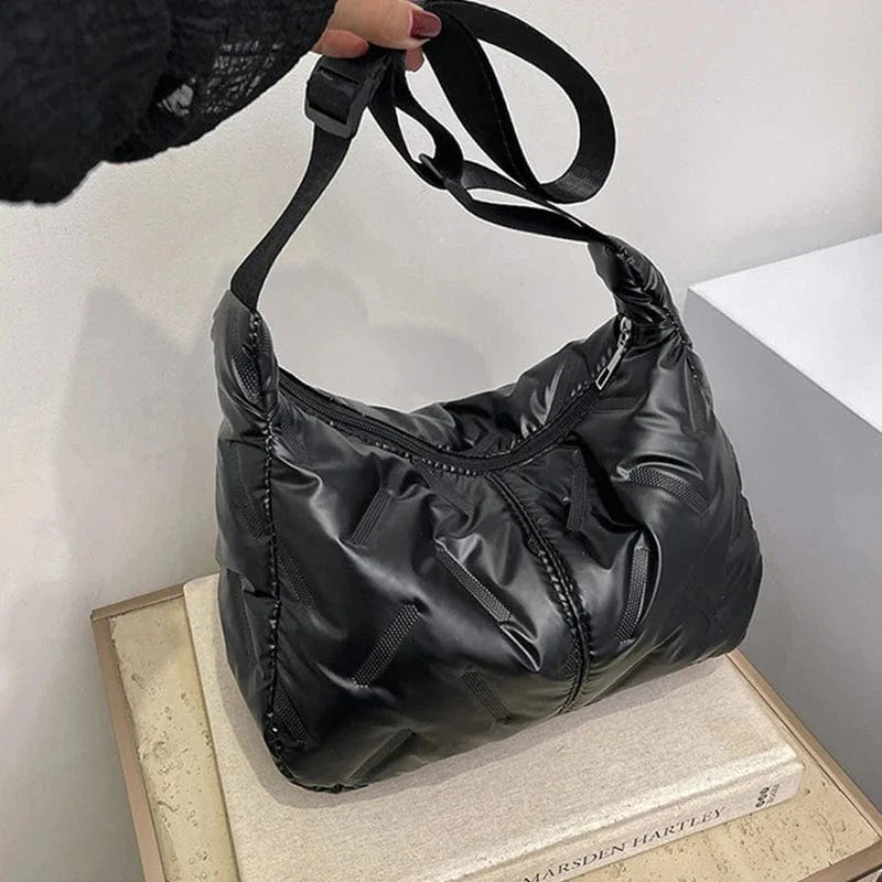 Sac bandoulière duvet Noir