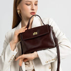 Sac bandoulière élégant rabat doré Bourgogne