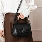 Sac bandoulière en cuir matelassé