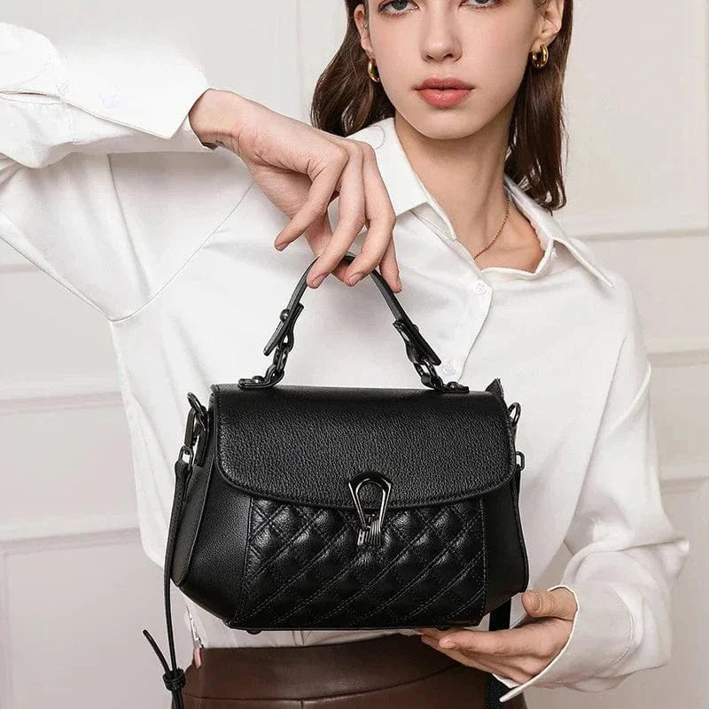 Sac bandoulière en cuir matelassé