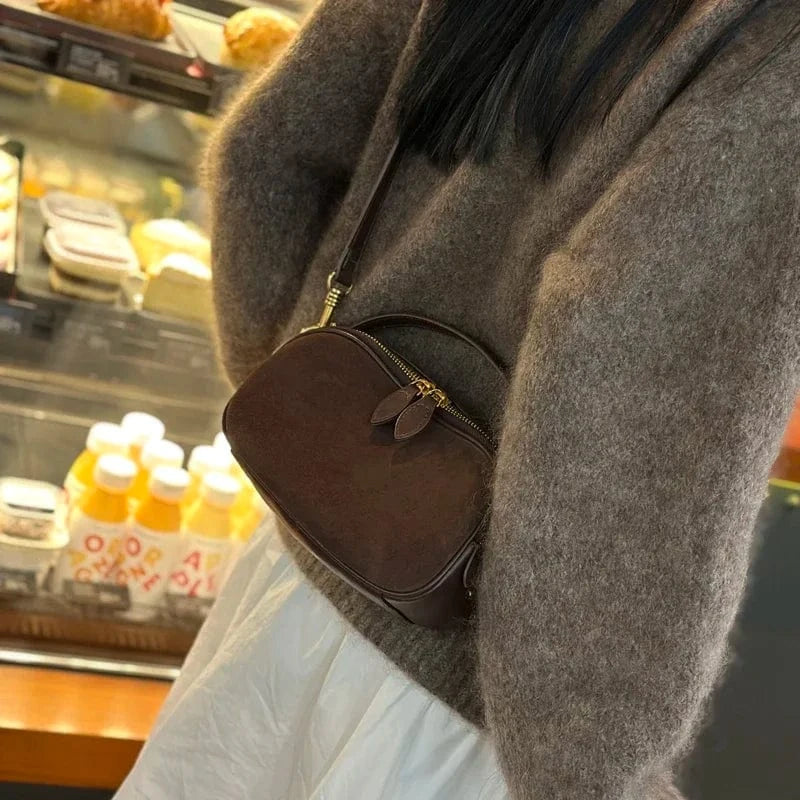 Sac bandoulière en daim Café