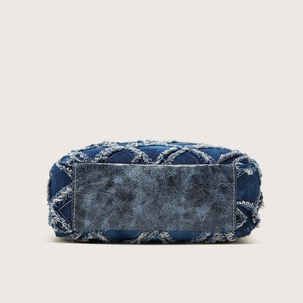 Sac bandoulière en jean avec bandoulière ethnique Jeans