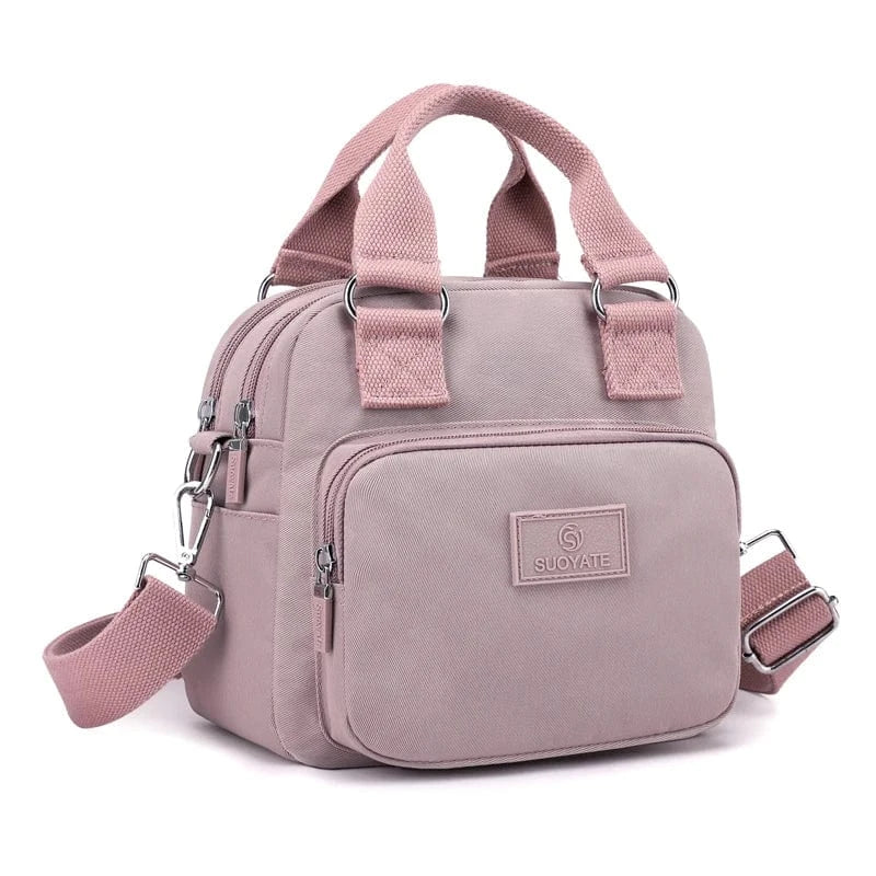 Sac bandoulière en toile multi-poches