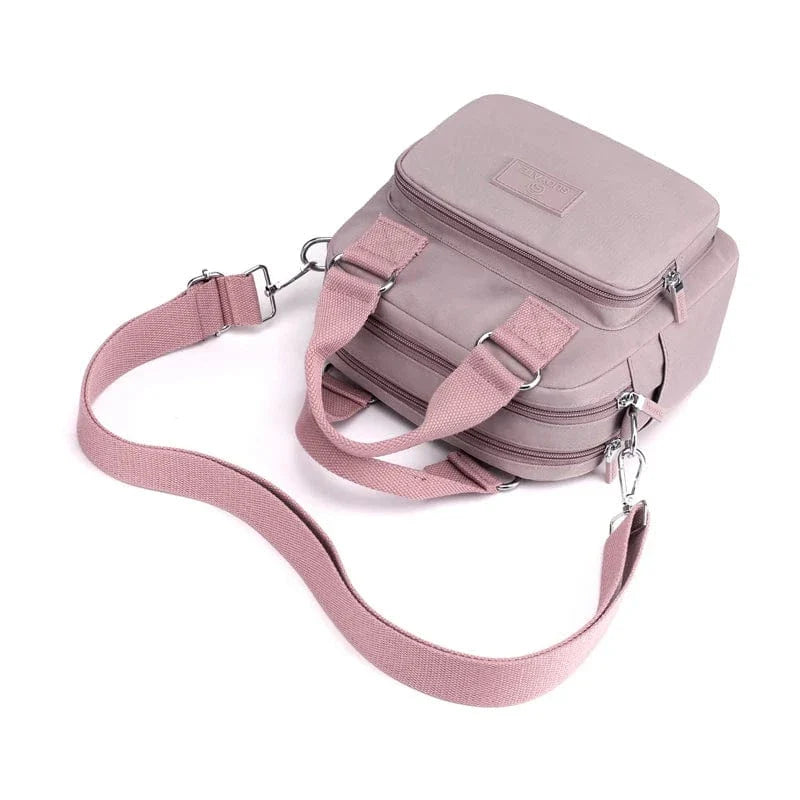 Sac bandoulière en toile multi-poches