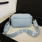 Sac bandoulière femme anse large Bleu