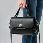 Sac bandoulière femme rectangulaire Noir