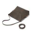 Sac bandoulière femme suédine marron