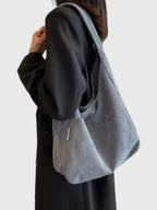 Sac bandoulière femme velours souple - La Douceur