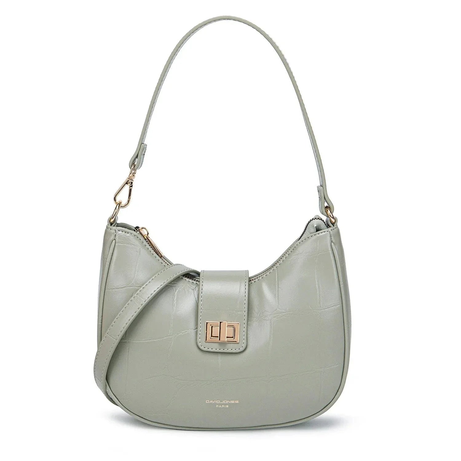 Sac bandoulière imperméable en cuir vegan Vert