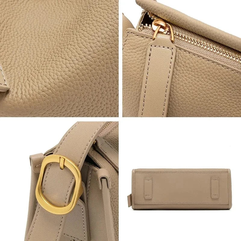 Sac bandoulière large en cuir