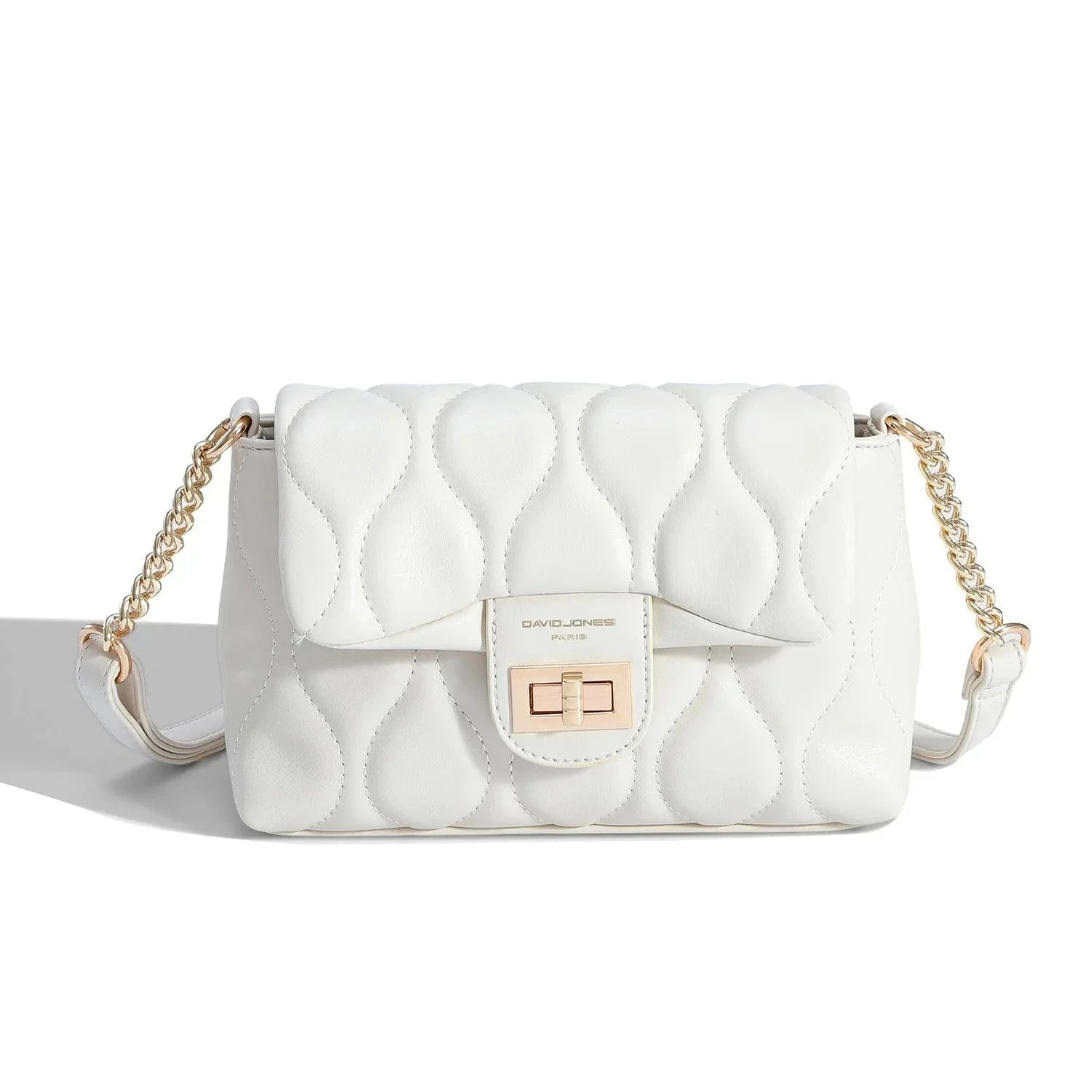 Sac bandoulière matelassé femme Blanc