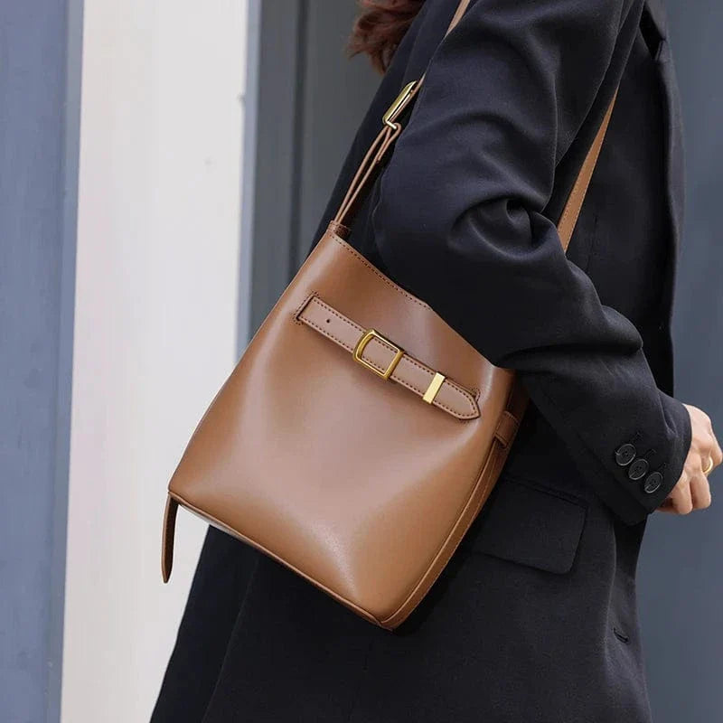Sac bandoulière minimaliste cuir