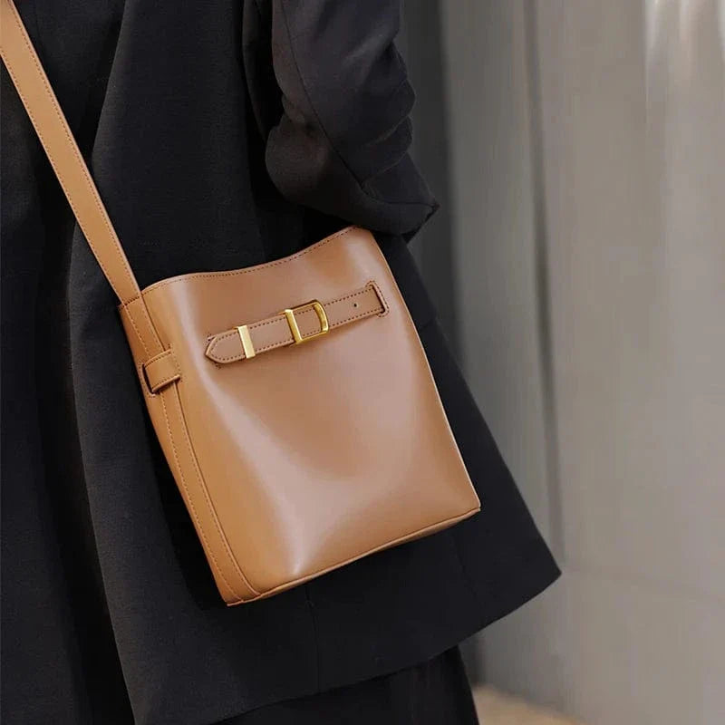Sac bandoulière minimaliste cuir