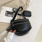 Sac bandoulière multi-poches avec pochette