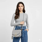 Sac bandoulière rigide en simili cuir