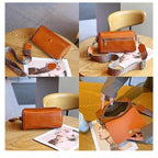 Sac bandoulière tambour cuir