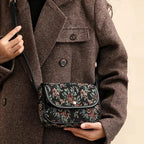 Sac bandoulière tapisserie vintage