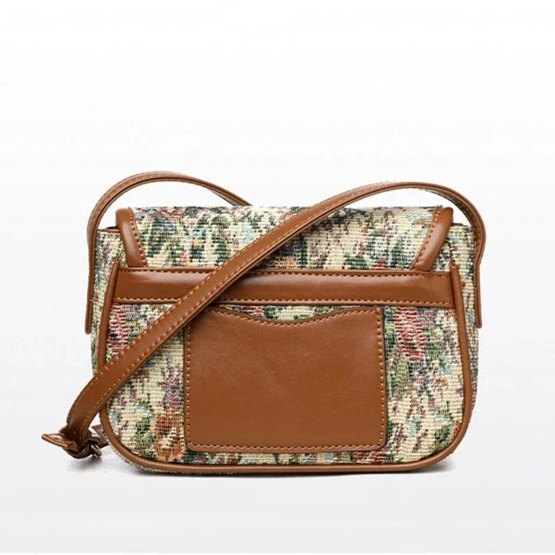 Sac bandoulière tapisserie vintage