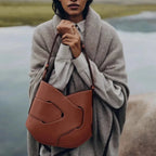 Sac bandoulière tressé cuir