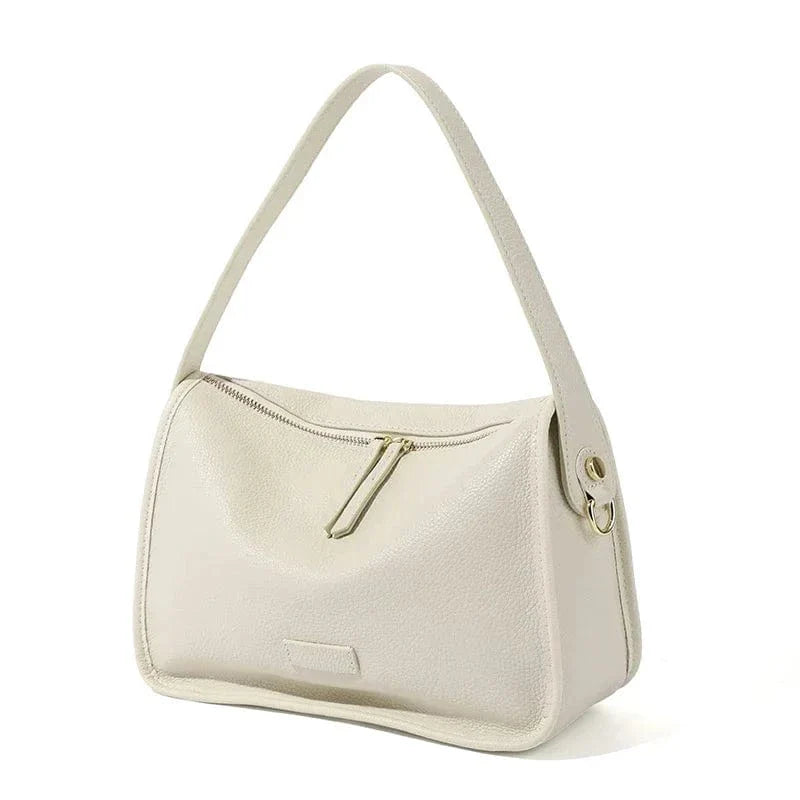 Sac besace cuir souple Blanc