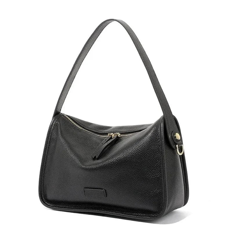 Sac besace cuir souple Noir