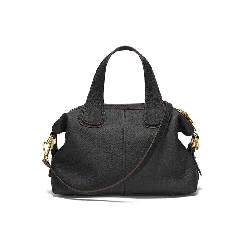 Sac bowling cuir femme Noir