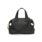 Sac bowling cuir femme Noir