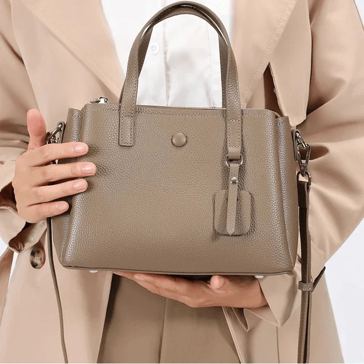 Sac cabas cuir grainé