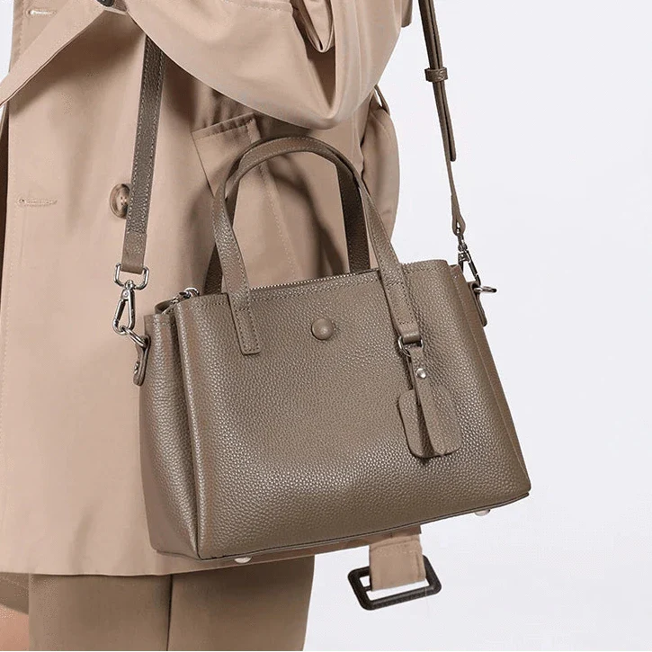 Sac cabas cuir grainé