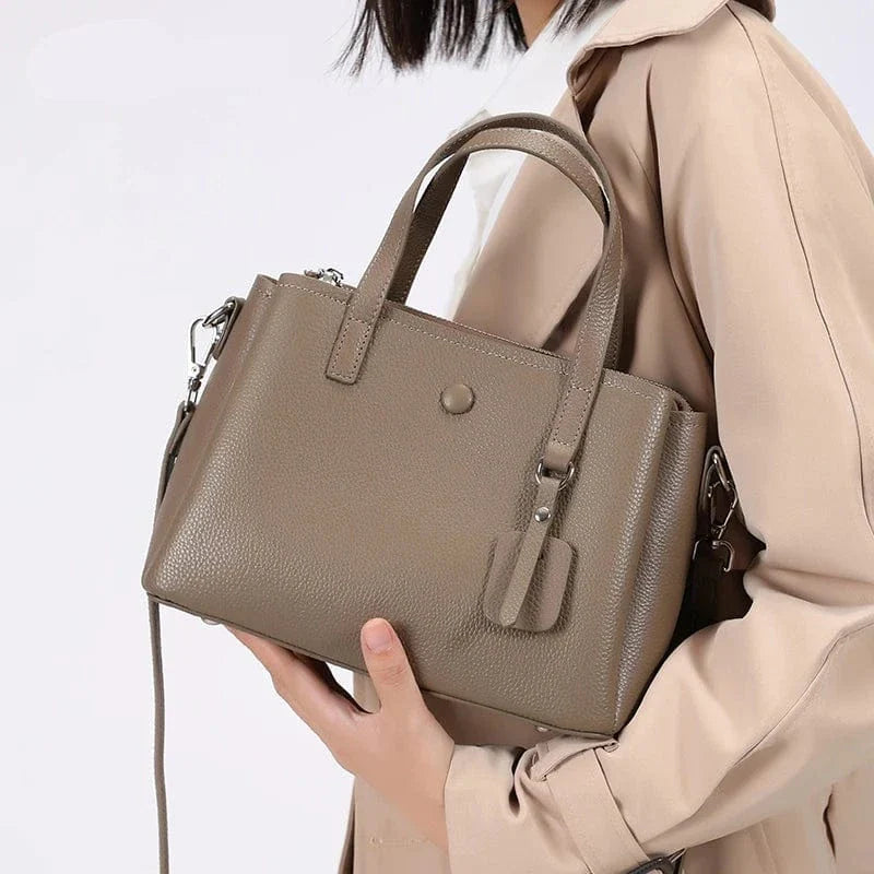 Sac cabas cuir grainé