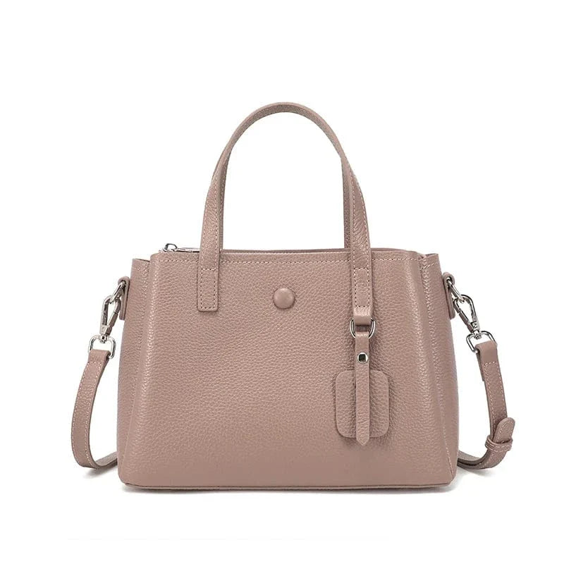 Sac cabas cuir grainé Khaki