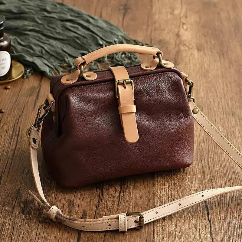 Sac cartable vintage Café