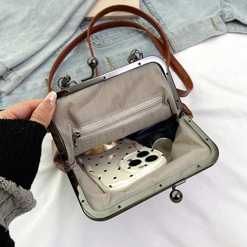 Sac rétro fermoir kiss-lock