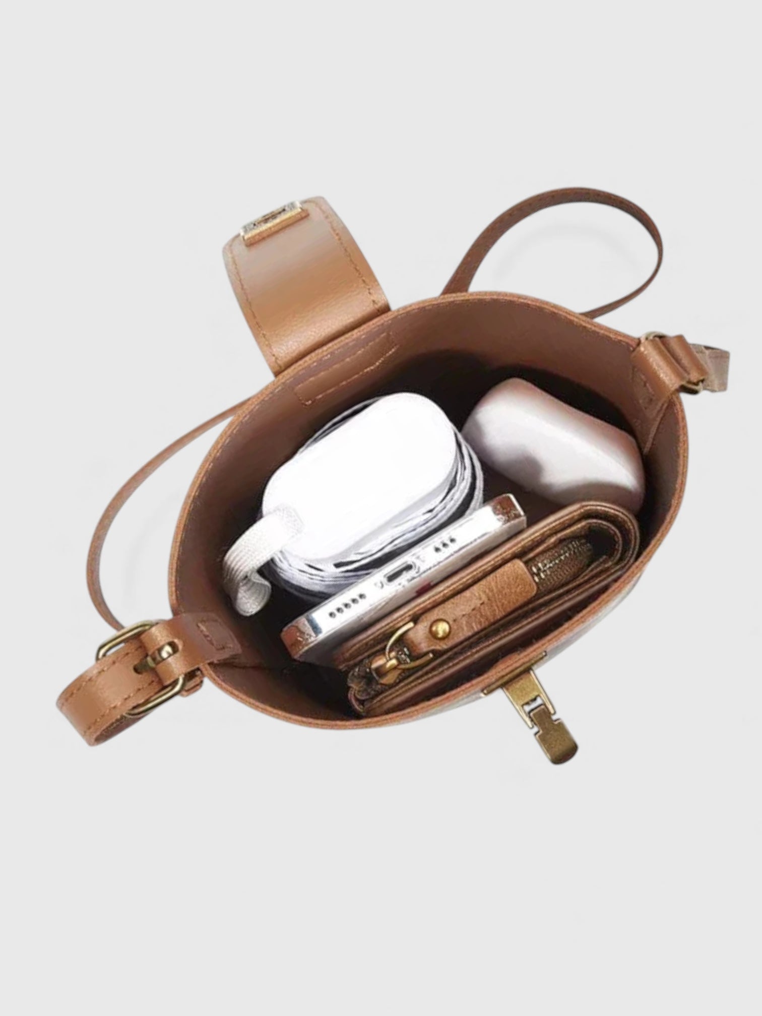 Sac seau élégant en cuir vegan - L'Écologique Chic