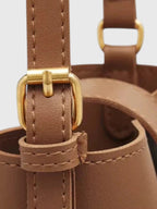 Sac seau élégant en cuir vegan - L'Écologique Chic