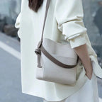 Sac seau en cuir chic
