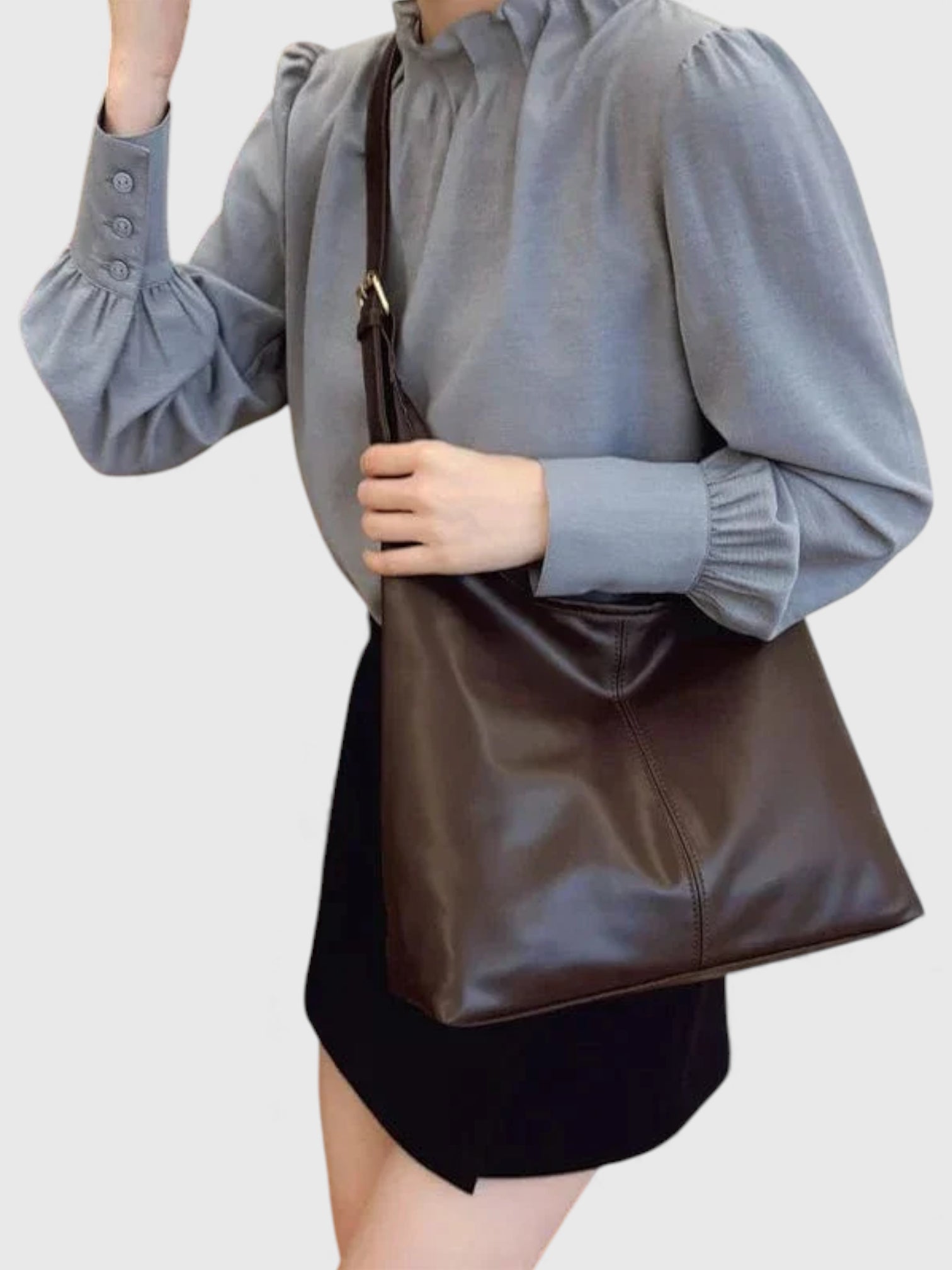 Sac bandoulière élégant et vintage souple - Le Classique