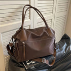 Vintage Nylon Women Shoulder Bag Large Capacity Waterproof Shoulder Bag Daily Commuting Handbag